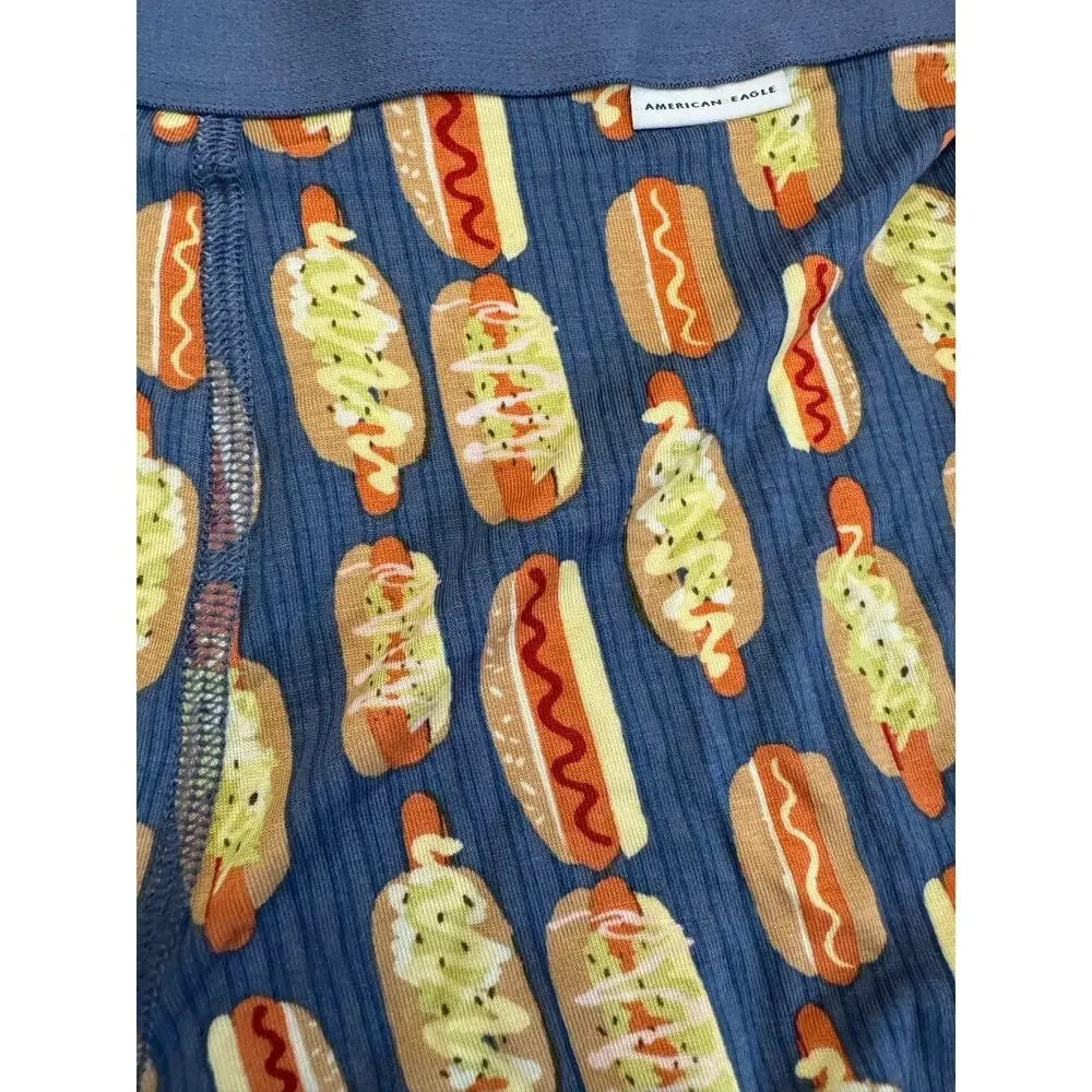 American Eaglehot dog short boxer with repeating hot dog graphic size small